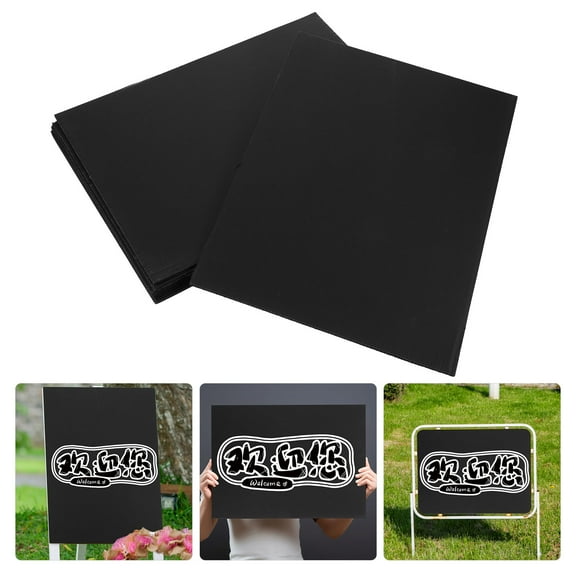 SOPOTUTU DIY Projects Poster Board Black Plastic 10PCS For School Projects