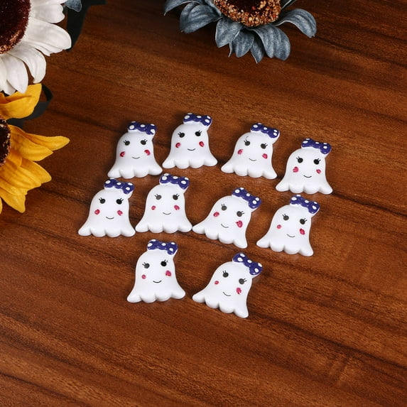SOPOTUTU 10Pcs Embellishments for DIY Crafts and Party Favours Multi Color Resin