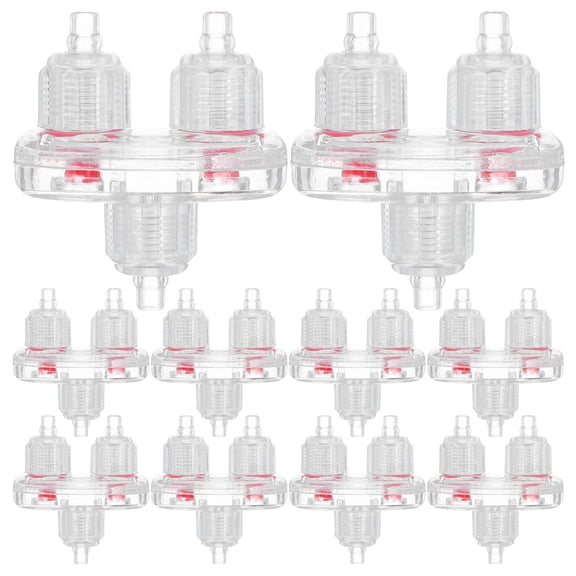 SOPOTUTU 10Pcs Aquarium Airline Control Valve Transparent Plastic Quick Installation and Backflow Prevention