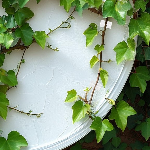 SOPOTUTU 120Pcs White Plastic Vine Support Clips for Indoor Plants Adjustable Wall Mounted Holders