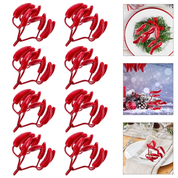 SOPOTUTU 12Pcs Artificial Pepper Decorations for Crafts, Photography Props, Home Decor, Projects, and Creative Enthusiasts