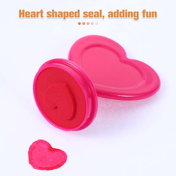 SOPOTUTU 12Pcs Heart Design Plastic Stamps for Journaling, Scrapbooking, Craft Projects and Card Making