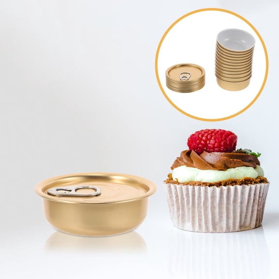 SOPOTUTU 12pcs Portable Aluminum Tins with Lids for Pet Treats and Snacks Storage Containers