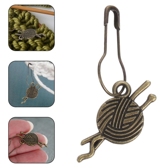 SOPOTUTU 12pcs Metal Stitch Markers for Crocheting Antique Knitting Tools Knitting