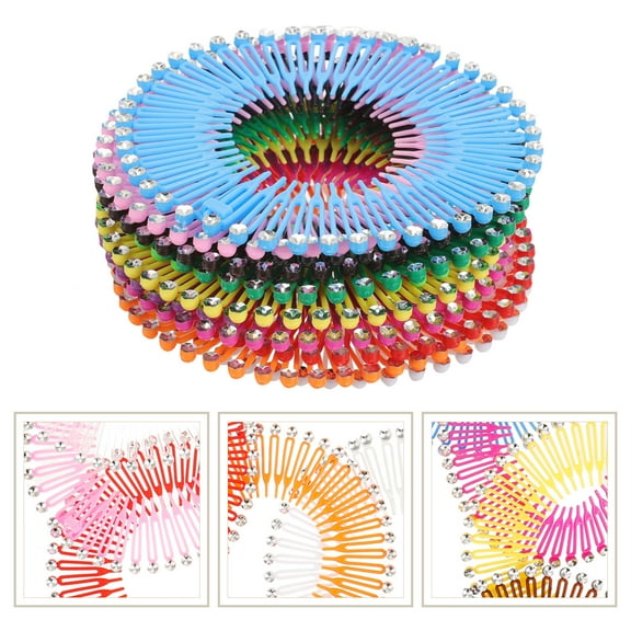 SOPOTUTU Assorted Color Plastic Combs, Flexible and Stretchy, Ideal for Makeup and Daily Use