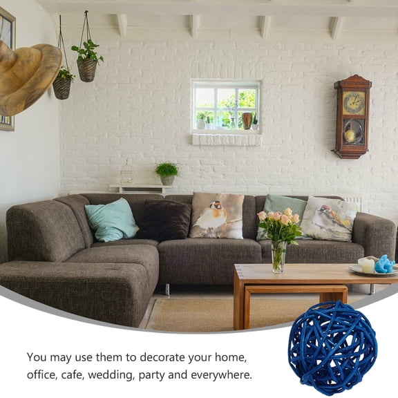 SOPOTUTU Sphere Decor Rattan Ball For Parties 15Pcs 1.97In