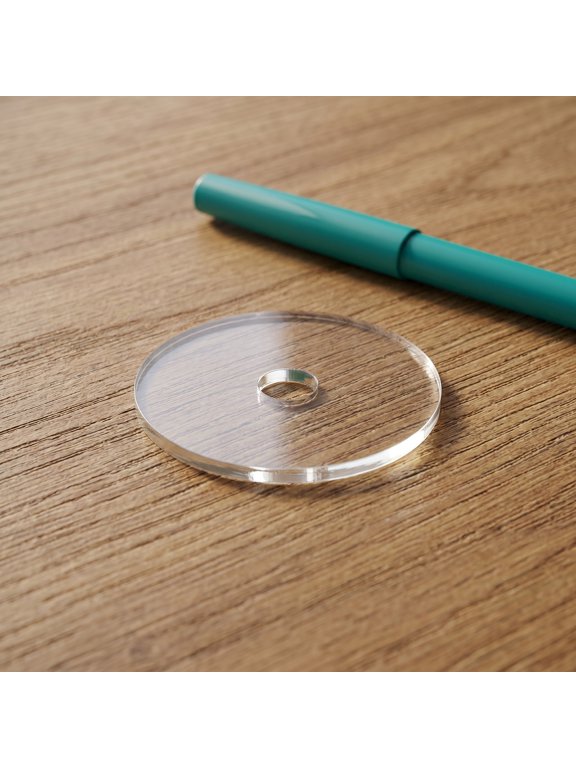 15 Pcs Clear Plastic CD Disc Keychains, Blank Charms for Crafts, Party Favors, Bag Accessories Decor