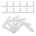 thumbnail image 1 of SOPOTUTU 15Pcs Flat L Shaped Metal Brackets Corner Connectors for Shelves and Cabinets, 1 of 8