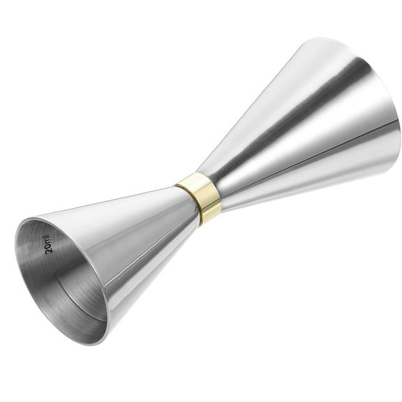 SOPOTUTU Silver Cocktail Jigger Stainless Steel Ounce Cup with Wear Resistant Bar Scale