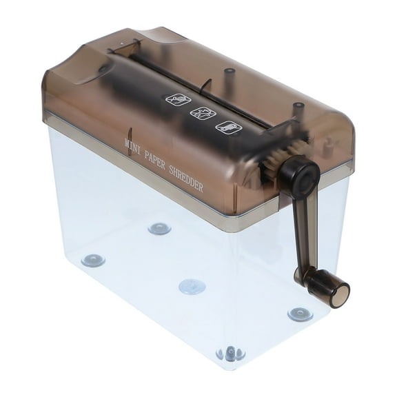 SOPOTUTU 1Pack Paper Shredder Machine Black for Financial Documents 11.8x5.3x3.5in