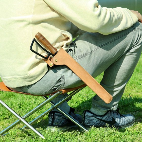 SOPOTUTU Fire Tongs Storage Bag Brown Tongs Outdoor Travel Retro 1Pcs