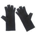 thumbnail image 1 of SOPOTUTU 1 Pair Black Protective Riding Gloves UV Breathable Comfortable for Hiking Driving Outdoor Activities, 1 of 8