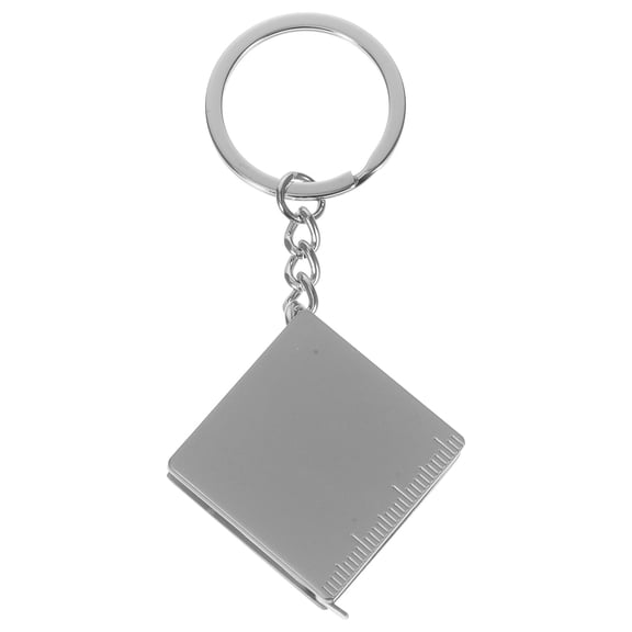 SOPOTUTU 1Pc Tiny Tape Measure Keychain Metal High Precision for Adult Crafts