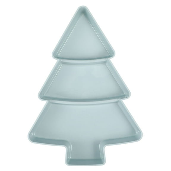 SOPOTUTU 1Pcs Christmas Tree Shape Fruit Plate for Dessert and Appetizer Serving in Parties and Home
