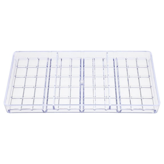 SOPOTUTU Transparent Plastic Chocolate Mold for Candy Making and Baking with Smooth Edges, and Easy to Use