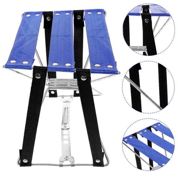 SOPOTUTU Lightweight Portable Chair with Durable Fabric and Metal Frame for Outdoor Use Blue