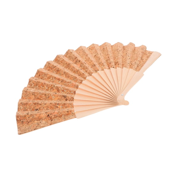 SOPOTUTU Khaki Soft Foldable Hand Fan 1Pc Traditional Spanish Style Decorative Fan for Women or Use