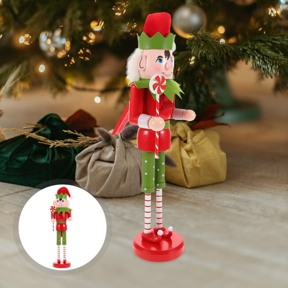 SOPOTUTU Decoration Item Nutcracker Elf Decoration Multi 1Pack