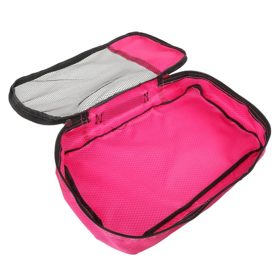 SOPOTUTU Suitcase Organizer Bags for Travel Essentials in Rosy Fabric