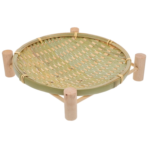 SOPOTUTU 1Set Circular Stand Bread Baskets for Serving General Users in Dining 11.8X11.8X2in