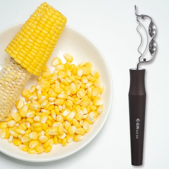 SOPOTUTU Metal Corn Peeler Tool Coffee Color for Simple and Efficient Corn Removal