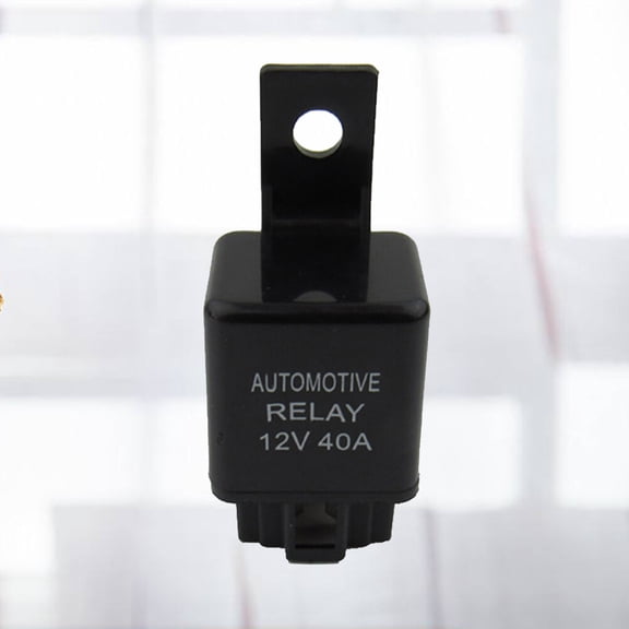SOPOTUTU Car Relay 12V 40A 4 Pin Socket Lightweight Black for Air Conditioner and Compressor