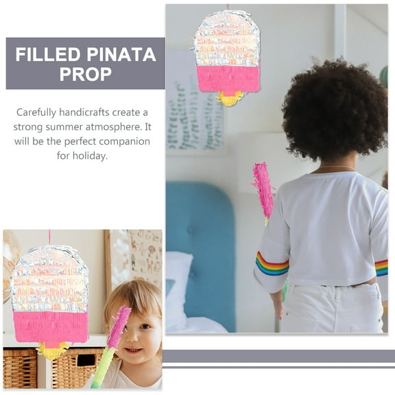 SOPOTUTU Summer Theme Ice Cream Pinata Tropical Birthday Decor All Ages