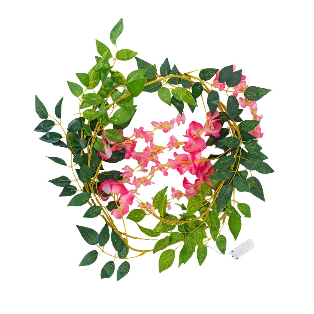 SOPOTUTU Night Lighting LED Wisteria Flower Light String 1Set 86.6*3.9 ...