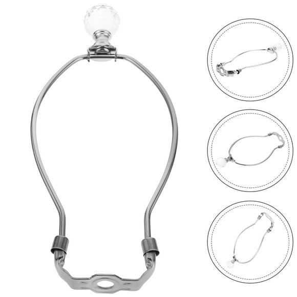 SOPOTUTU 1Set Lamp Harp Kit Diy Lampshade Kit Alloy Glass For Table Repair Parts