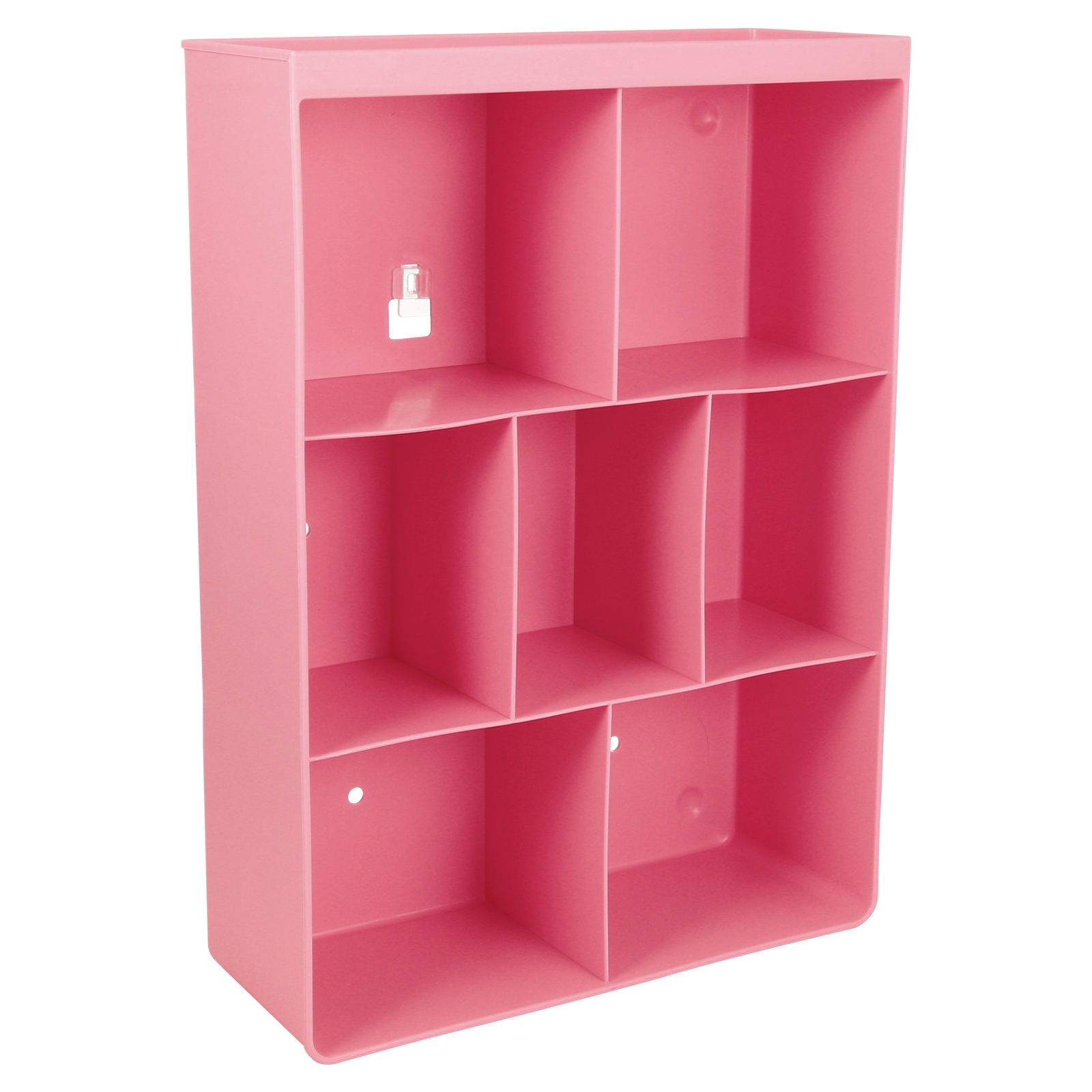 Pink Shelf Rack SOPOTUTU Wall Organizer Storage Rack Pink Plastic 1Set 13X13.4X3.5in ...
