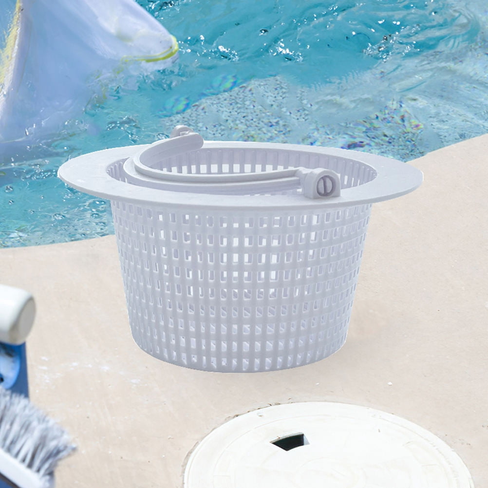 SOPOTUTU 1Set White Plastic Swimming Pool Skimmer Replacement Basket ...