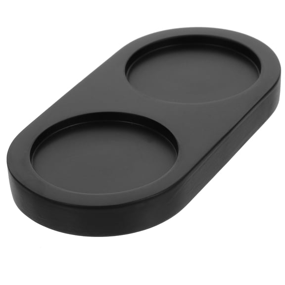 SOPOTUTU Black Wooden Tray Holder for Salt and Pepper Shakers, Multifunctional Base for Kitchen and Dining Table Organization