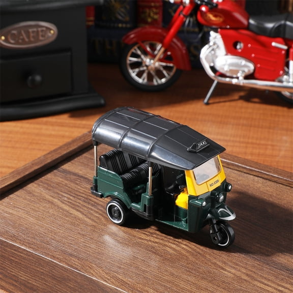 SOPOTUTU Mini Tricycle Figurine Green 1Set 3.1x2.2x1.5In