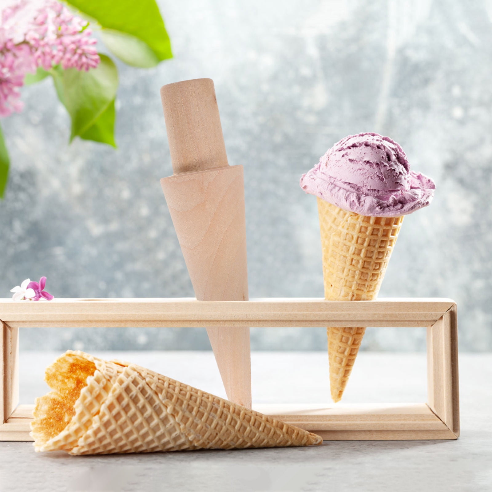 MaxoPro Waffle Cone Roller – 8.6 Inch Strong & Smooth Krumkake Cone Tool
