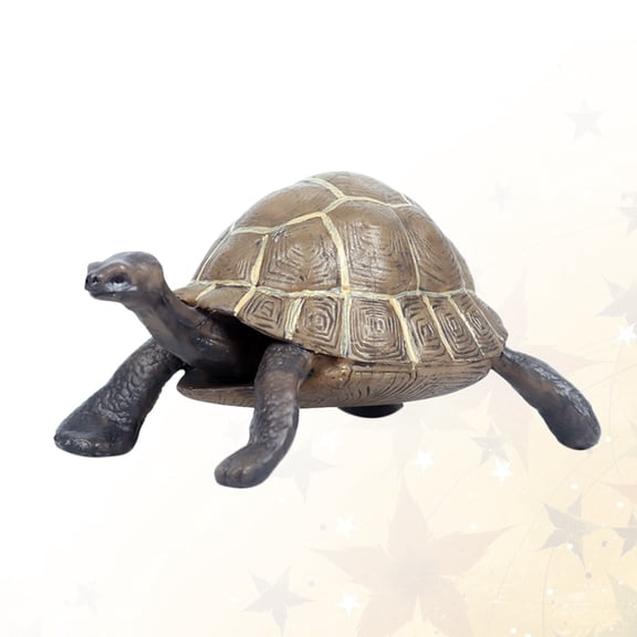 SOPOTUTU 1pc Plastic Tortoise Shape Figurines Ornaments Simulation Design for Home Living Room