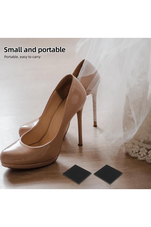 High Heel Protectors Rubber Shoe Repair Caps 2 Pairs for Women and Men Heel Tips