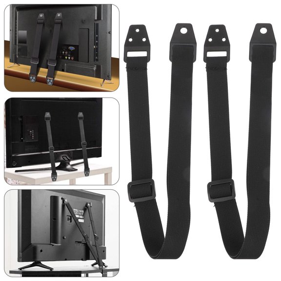 SOPOTUTU 2-Piece TV Fixing Straps, Furniture with Adjustable Length