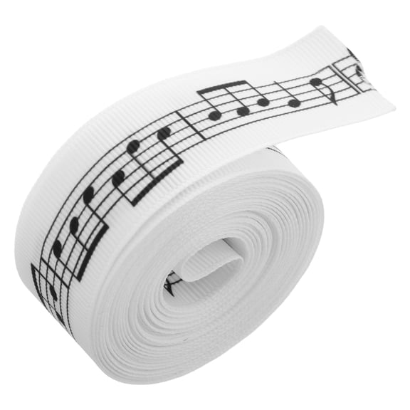 SOPOTUTU Musical Notes Wreath Ribbon for Present Wrapping with Unique Music Score Design Multi Color