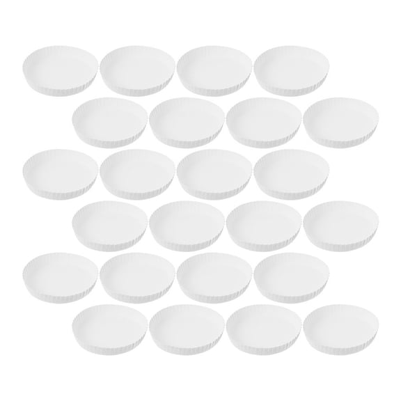 SOPOTUTU 200Pcs Paper Made Cup Covers White One-Time Use Easy to Dispose and Share with Family