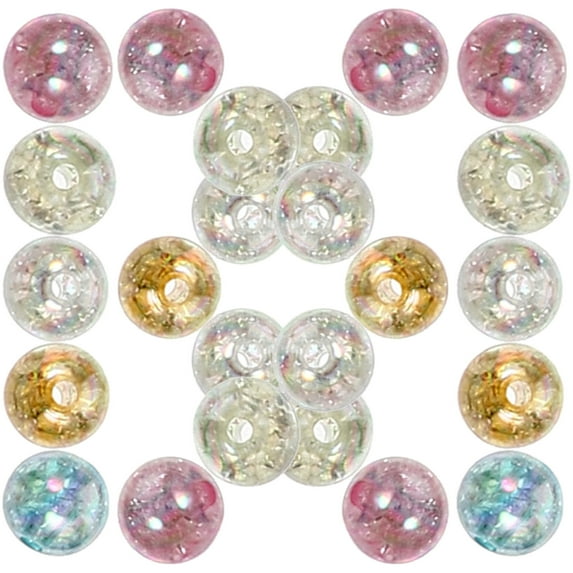 SOPOTUTU Assorted Color Acrylic Round Beads for Crafting, Jewelry Making, Loose Beads Supplies