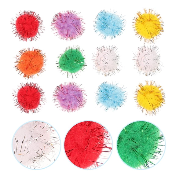 SOPOTUTU Assorted Color Tiny Pom Poms for Crafts, 200 Pieces Soft Pompons for Art Projects and Decorations