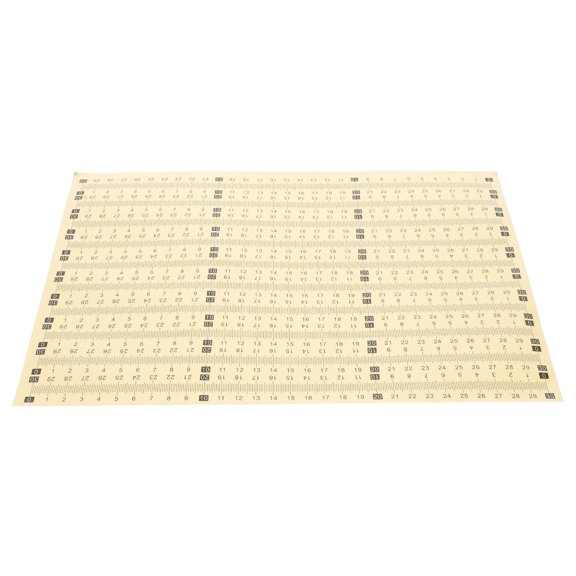 SOPOTUTU 20Pcs Multi Color Measuring Ruler Stickers Self Adhesive Labeling Tape with Clear Scales