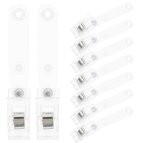 SOPOTUTU Id Badge Clips Metal Chest Card Clip Plastic 20Pack for Professional Use