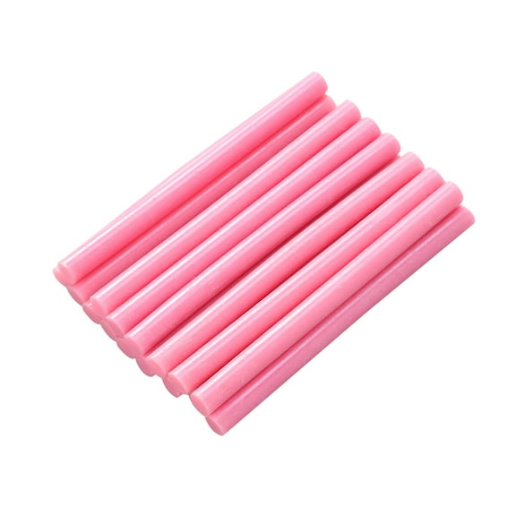 SOPOTUTU 20Pcs Hot Melt Glue Sticks Pink Color Flexible Adhesive for Art Crafts