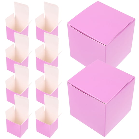 SOPOTUTU 20Pcs Purple Wrapping Boxes Sturdy Paper Storage for Small Items