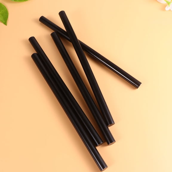 SOPOTUTU 24Pcs Black Hot Glue Sticks No Odor Flexible Adhesive for Home and Store Crafts