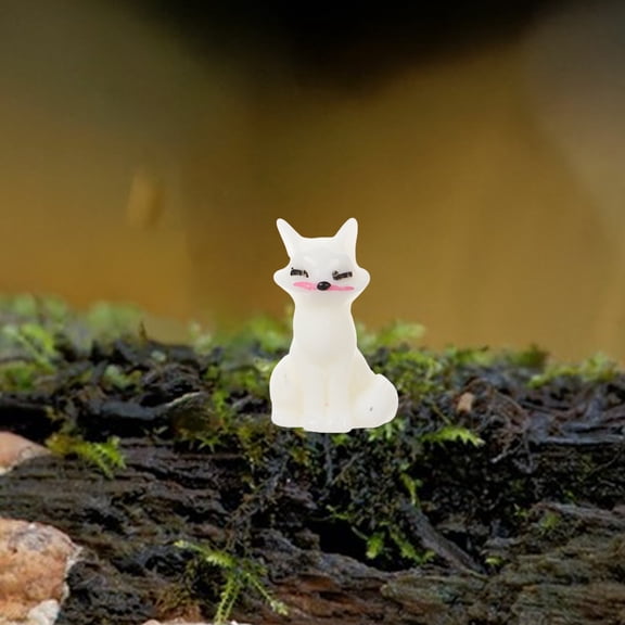 SOPOTUTU Fox Figurine White Resin 24pcs
