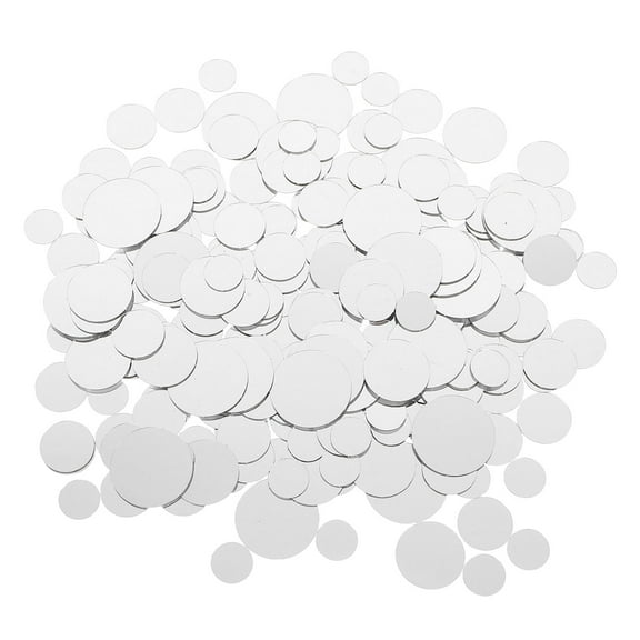 SOPOTUTU Transparent Acrylic Mirror Discs Versatile for Home Decor 250Pcs