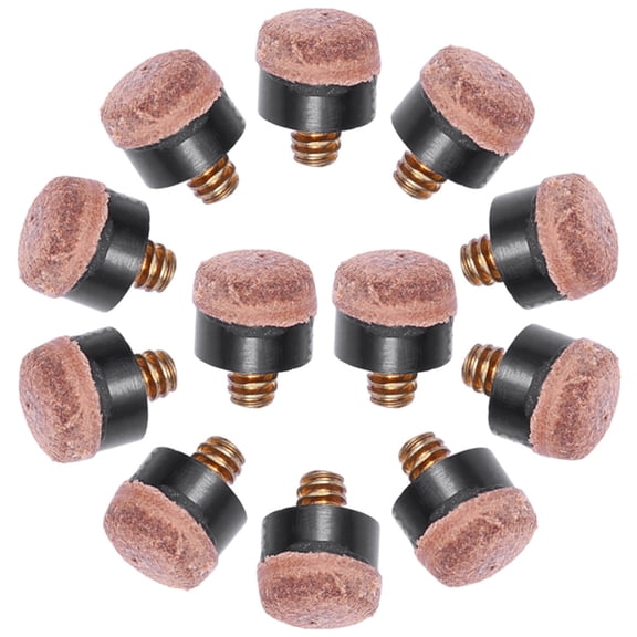 SOPOTUTU 25-Pack Screw-On Cue Tips for Billiards, Pool, Snooker & Table Tennis - Replacement Tips for Players