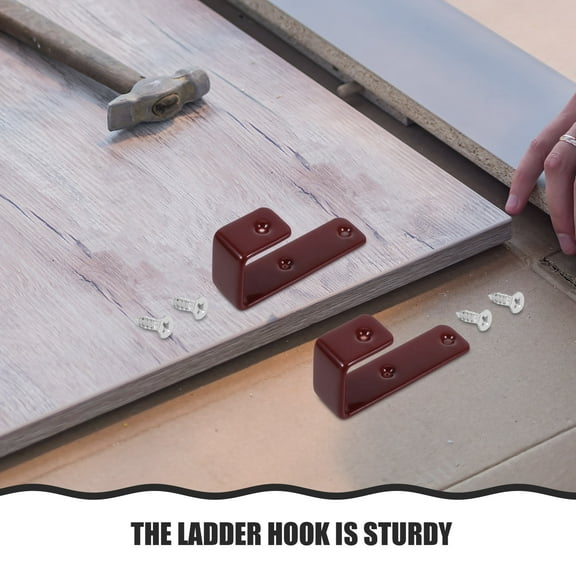 SOPOTUTU 2Pcs Heavy Duty Ladder Brackets for Bunk Bed Safety and Space Optimization